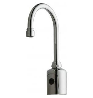 Chicago Faucets 116.594.AB.1T HyTronic Traditional Touch Free Programmable Gooseneck Electronic Faucet, Single Supply, 2.2 GPM, Battery Operated, Patient Care